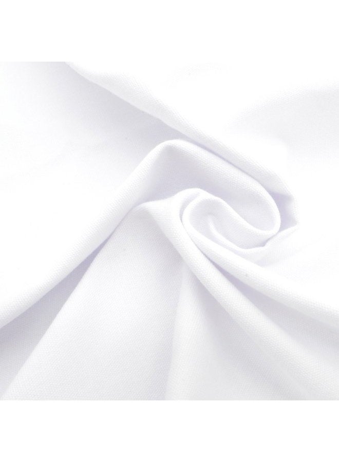 iNee 100% Cotton Fabric for Embroidery, Embroidery Fabric Cotton, 20 by 60-inch, White - Image 1