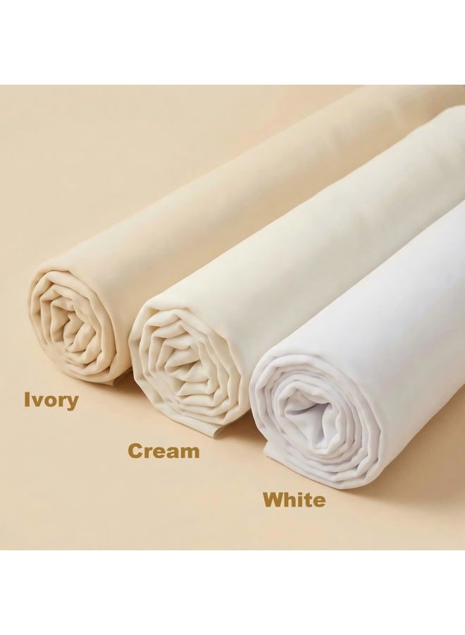 iNee 100% Cotton Fabric for Embroidery, Embroidery Fabric Cotton, 20 by 60-inch, White - Image 2