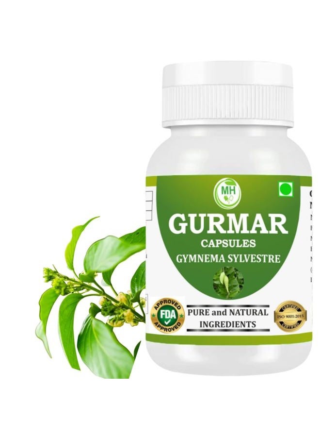 Morsan's Gudmar Extract (Gurmar) Capsules, Pack of 60 x 500 mg. Veg. Capsules (1) - Image 1