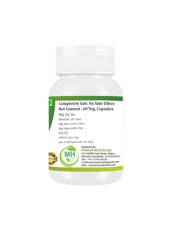 Morsan's Gudmar Extract (Gurmar) Capsules, Pack of 60 x 500 mg. Veg. Capsules (1) - Image 3