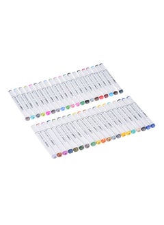 TOUCHNEW 40-Piece Graphic Art Twin Tip Highlighter Set Multicolour 