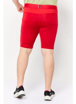 Adidas Men Sportswear Fit Brand Logo Training Short, Red  - Image 3
