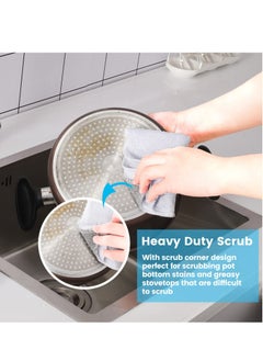 Excefore 8 Pack 7.9"X9.8" Bamboo Fiber Cleaning Cloths, Kitchen Dish Cloths, Reusable and Absorbent Dish Cloths, Nonstick Oil Washable Dish Rags, Suitable for Kitchen Bathroom and Cleaning Counters  - Image 3