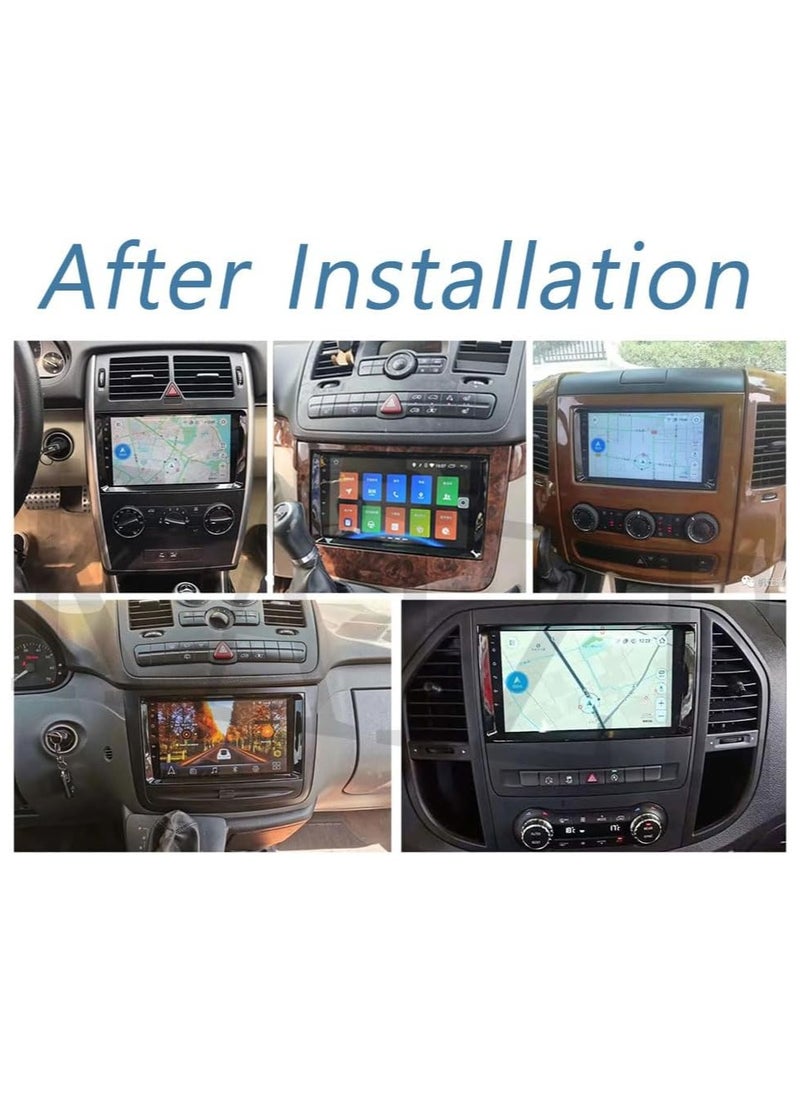 Vierex - Android Car Stereo Mercedes B200 W169 W245 Viano Vito W639 Sprinter W90 4GB RAM Support Apple Carplay Android Auto Wireless QLED Touch Screen DSP Bluetooth - Image 1