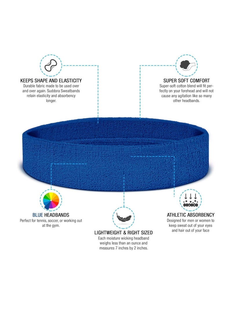 Generic Iggy Wolf Sweat Absorbent Sports Headbands Blue  - Image 4