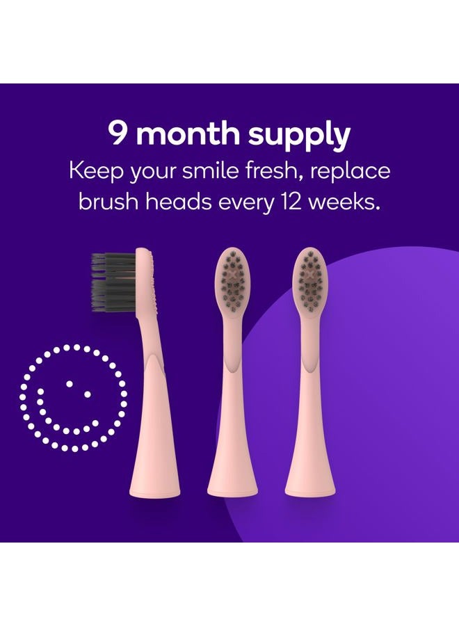 BURST Genuine Replacement Heads for Original Sonic Electric Toothbrush (Rose Gold/3 Pack) | Ultra Soft Bristles for a Deep Clean | Stain & Plaque Removal - Image 5