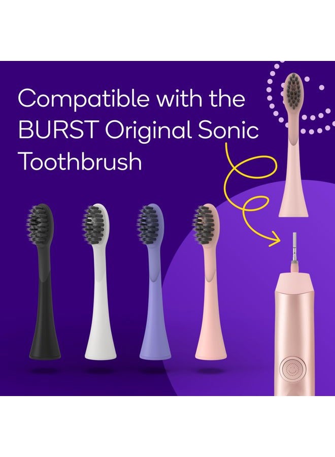 BURST Genuine Replacement Heads for Original Sonic Electric Toothbrush (Rose Gold/3 Pack) | Ultra Soft Bristles for a Deep Clean | Stain & Plaque Removal - Image 3