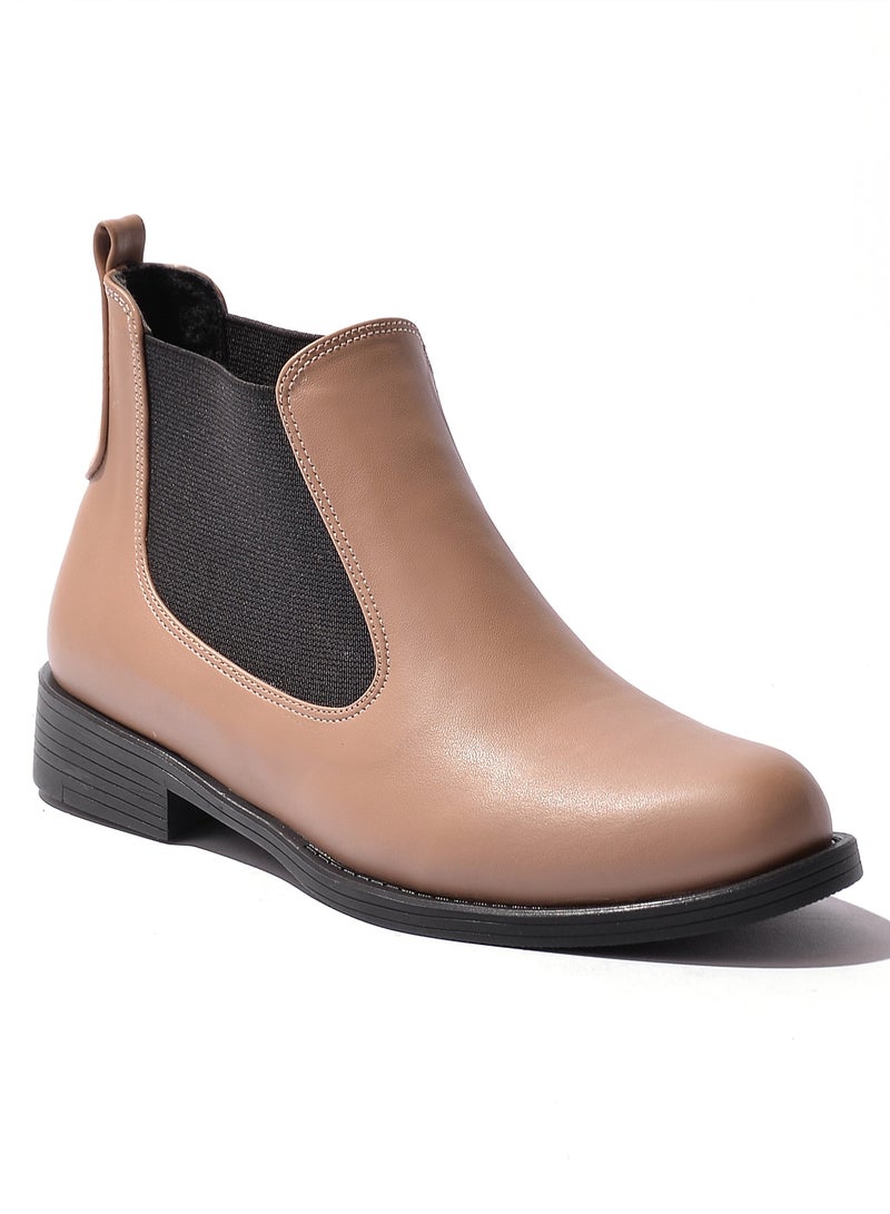 LIFESTYLISH Ankle Boots G-18 Leather - coffee  - Image 3