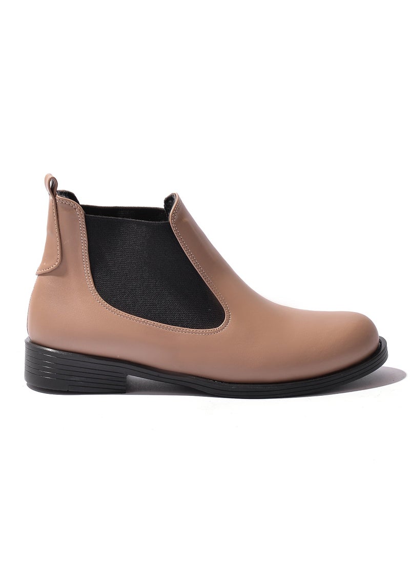 LIFESTYLISH Ankle Boots G-18 Leather - coffee  - Image 1