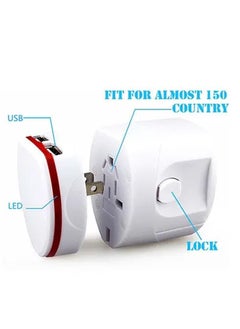 Excefore Universal Travel Power Adapter , All in One Worldwide Wall Charger AC Plug Adaptor  - Image 2