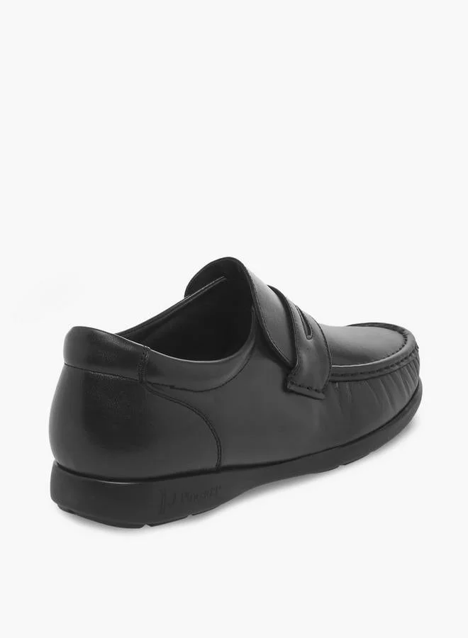 Pinosos BLACK Men Slip-On Genuine Leather Loafers for Men | Best Price UAE