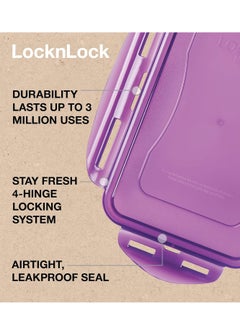 LOCK & LOCK LocknLock Eco-Friendly 3.9L Airtight Rectangular Food Container - Microwave, Freezer, and Dishwasher Safe  - Image 5