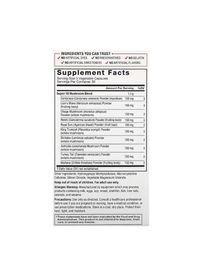 فوريس فاكتور Modern Mushrooms 90 Vegetable Capsules - Image 2