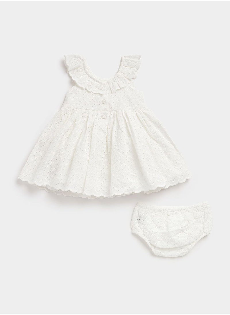 mothercare Kids Broderie Dress - Image 4