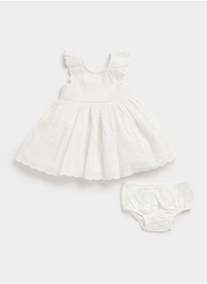 mothercare Kids Broderie Dress - Image 3