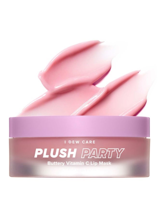I DEW CARE Overnight Lip Sleeping Mask - Plush Party | Buttery Vitamin C, Lip Glaze, Moisturizing Balm, With Cocoa Butter For Dry Lips, Glass Skin Look, Nourish and Hydrate, Korean Skin, 0.42 Oz - Image 1