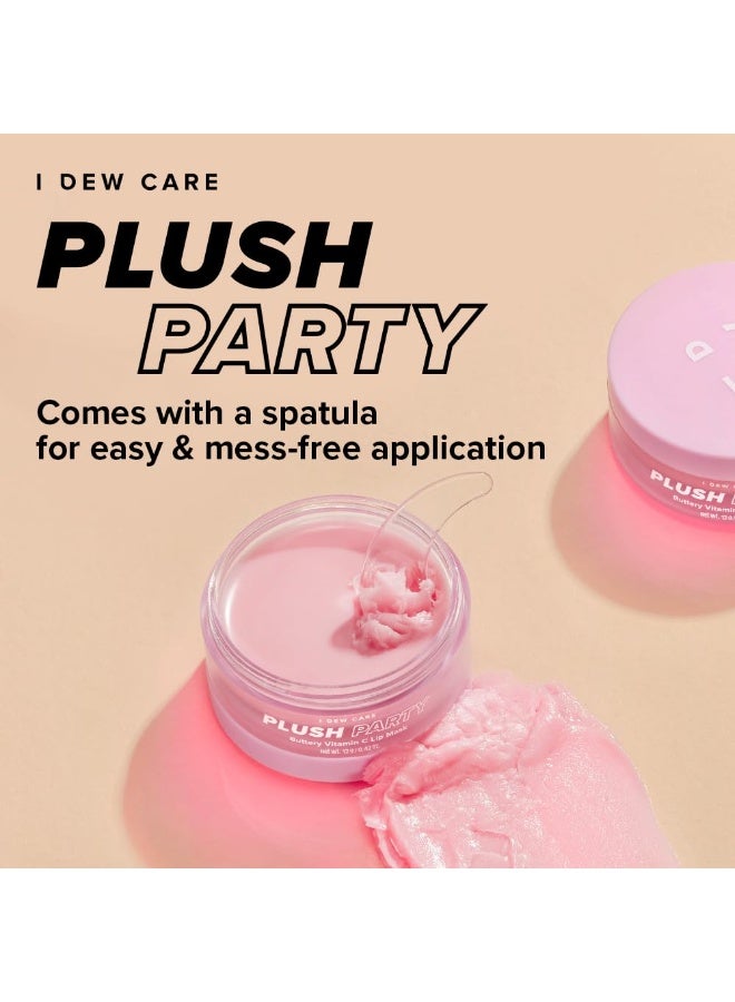 I DEW CARE Overnight Lip Sleeping Mask - Plush Party | Buttery Vitamin C, Lip Glaze, Moisturizing Balm, With Cocoa Butter For Dry Lips, Glass Skin Look, Nourish and Hydrate, Korean Skin, 0.42 Oz - Image 5