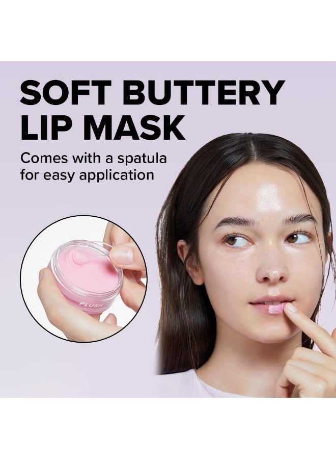 I DEW CARE Overnight Lip Sleeping Mask - Plush Party | Buttery Vitamin C, Lip Glaze, Moisturizing Balm, With Cocoa Butter For Dry Lips, Glass Skin Look, Nourish and Hydrate, Korean Skin, 0.42 Oz - Image 2