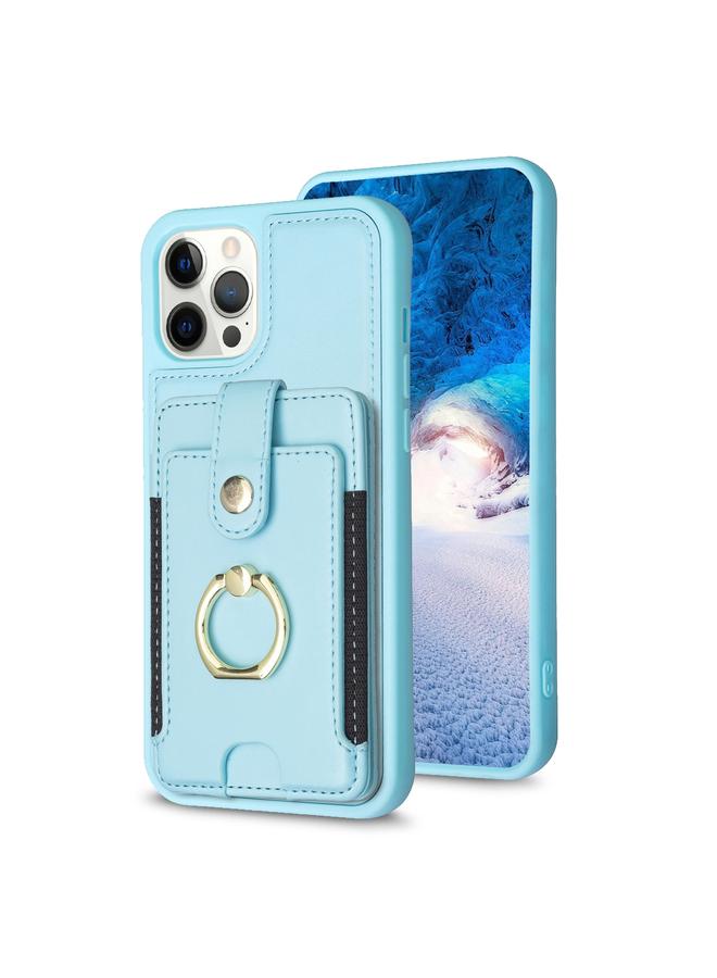 اس-توب جراب لهاتف iPhone 12 Pro Max BF27 مع حلقة معدنية وحامل بطاقة وحافظة هاتف - Image 1