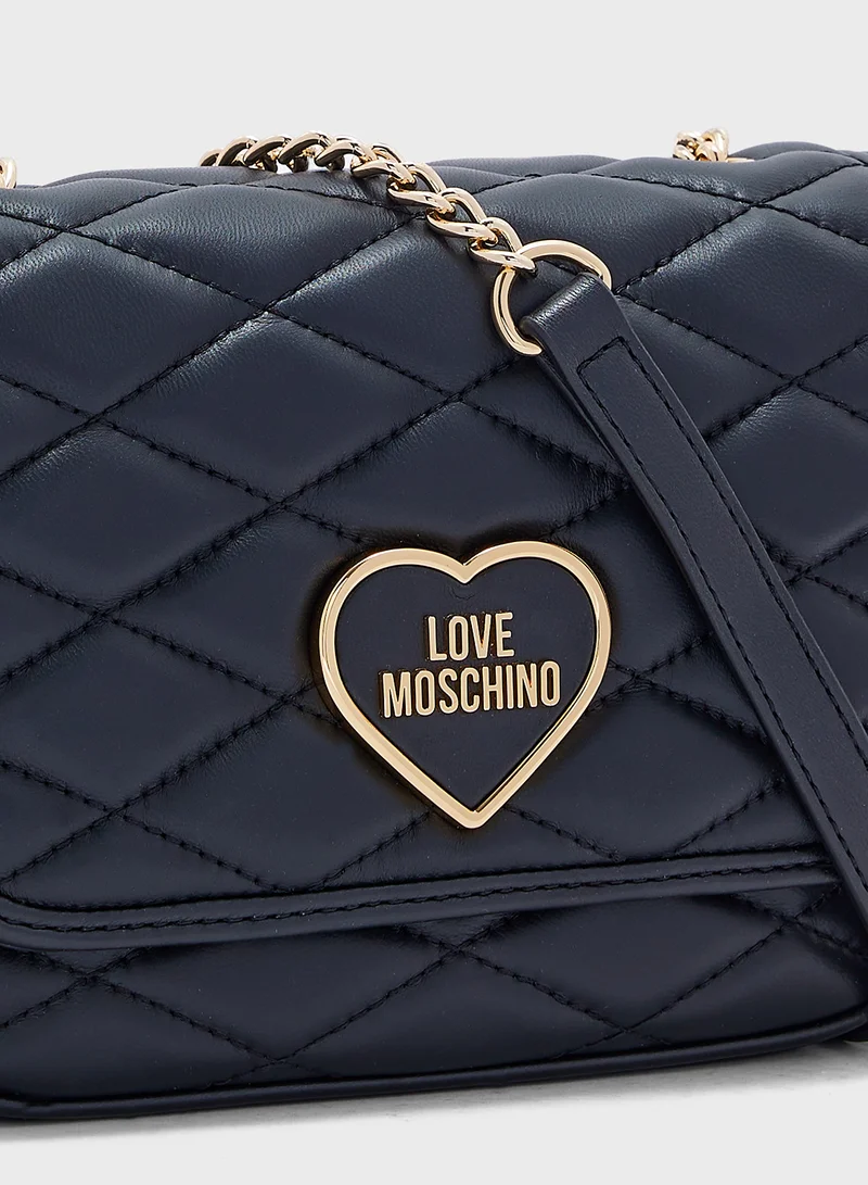 Love Moschino BLACK SOFT LEATHER-BLACK PU BLACK SOFT LEATHER-BLA