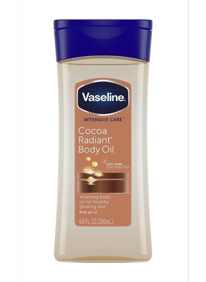 فازلين زيت الجسم إنتينسيف كير مع زبدة الكاكاو النقية 200ملليلتر
