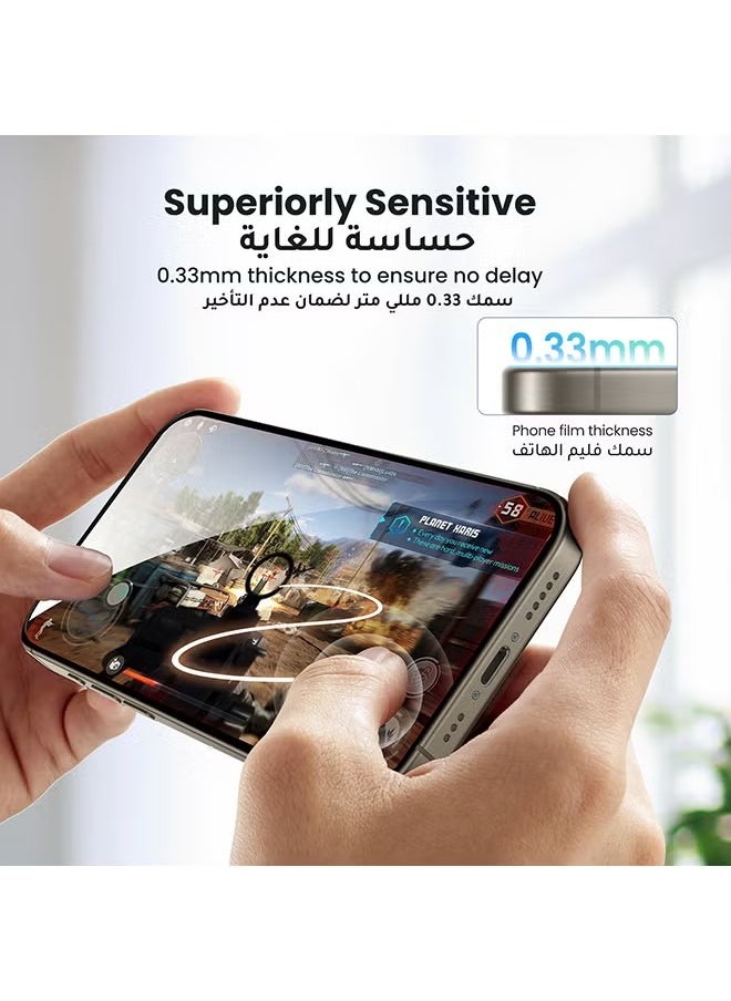 X-level - 2 Pcs iPhone 16 Pro Privacy Screen Protector, Easy Installation with Alignment Frame, Anti-Drop and Anti-scratch, Case Friendly Anti-Spy Anti-Fingerprint - Image 1