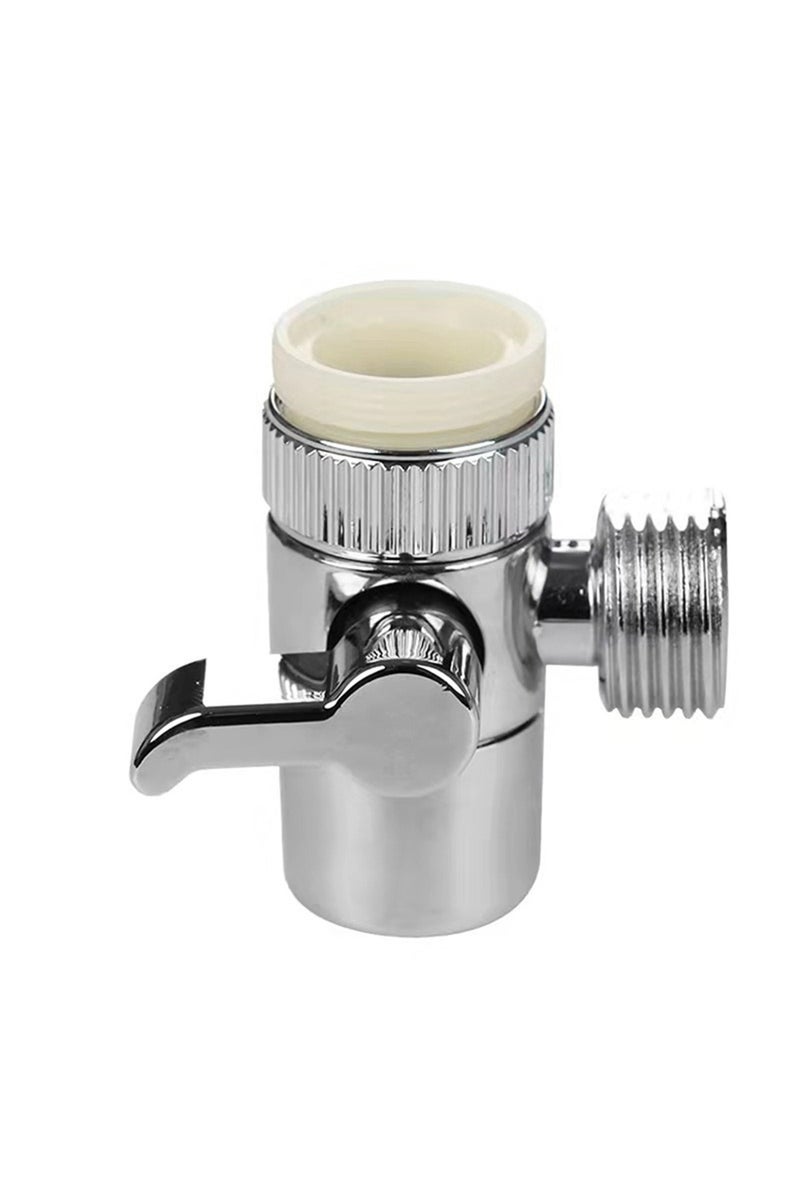 إيروريكس محول صنبور عالمي بلاستيكي - صمام تحويل صنبور مياه مزدوج المخرج للمطبخ، بيديه،