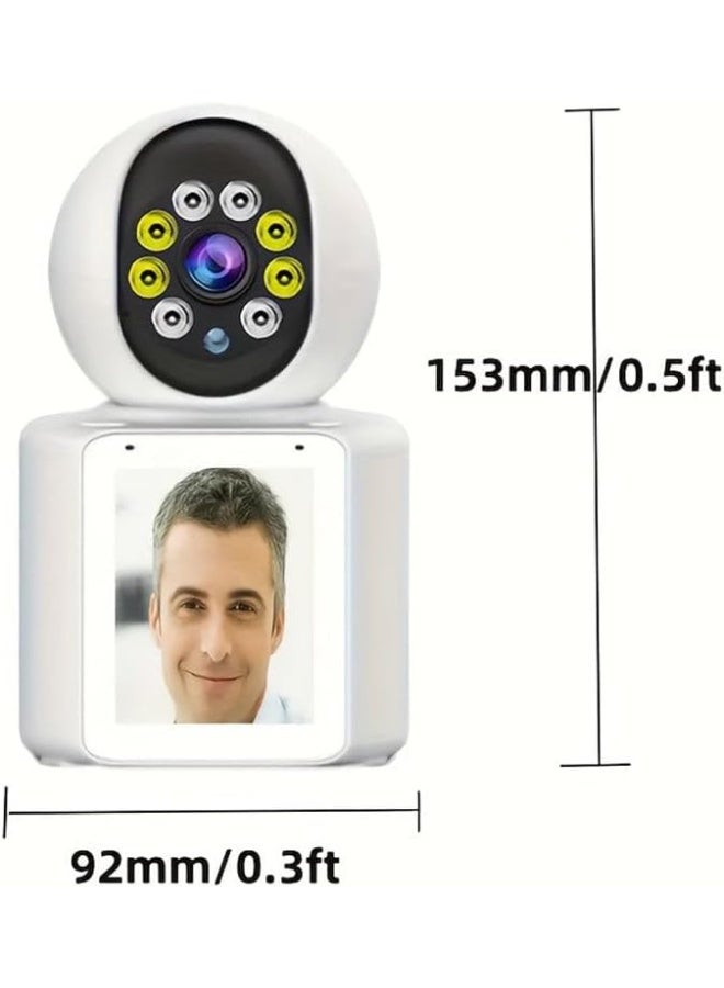 Smart WiFi Baby Monitor Camera, 1080P HD, 360° Pan, Night Vision, Two-Way Talk, Motion Detection - Image 2