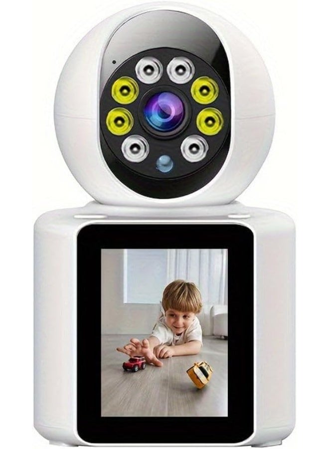Smart WiFi Baby Monitor Camera, 1080P HD, 360° Pan, Night Vision, Two-Way Talk, Motion Detection - Image 1