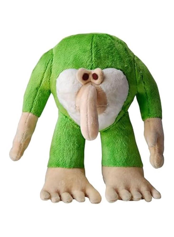 Cartoon Fun Green Hair Bigfoot Tree Monster Doll Funny Long Nose Monkey Plush Toy