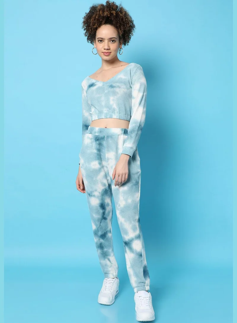 Campus Sutra Women’s Tie-Dye Co-ords Regular Fit For Casual Wear
