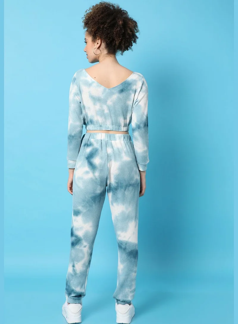 Campus Sutra Women’s Tie-Dye Co-ords Regular Fit For Casual Wear