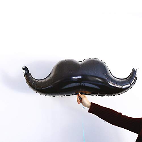 Balloonistics Solid Large Moustache Foil Balloon Balloon (Black, Pack of 1) - Image 3