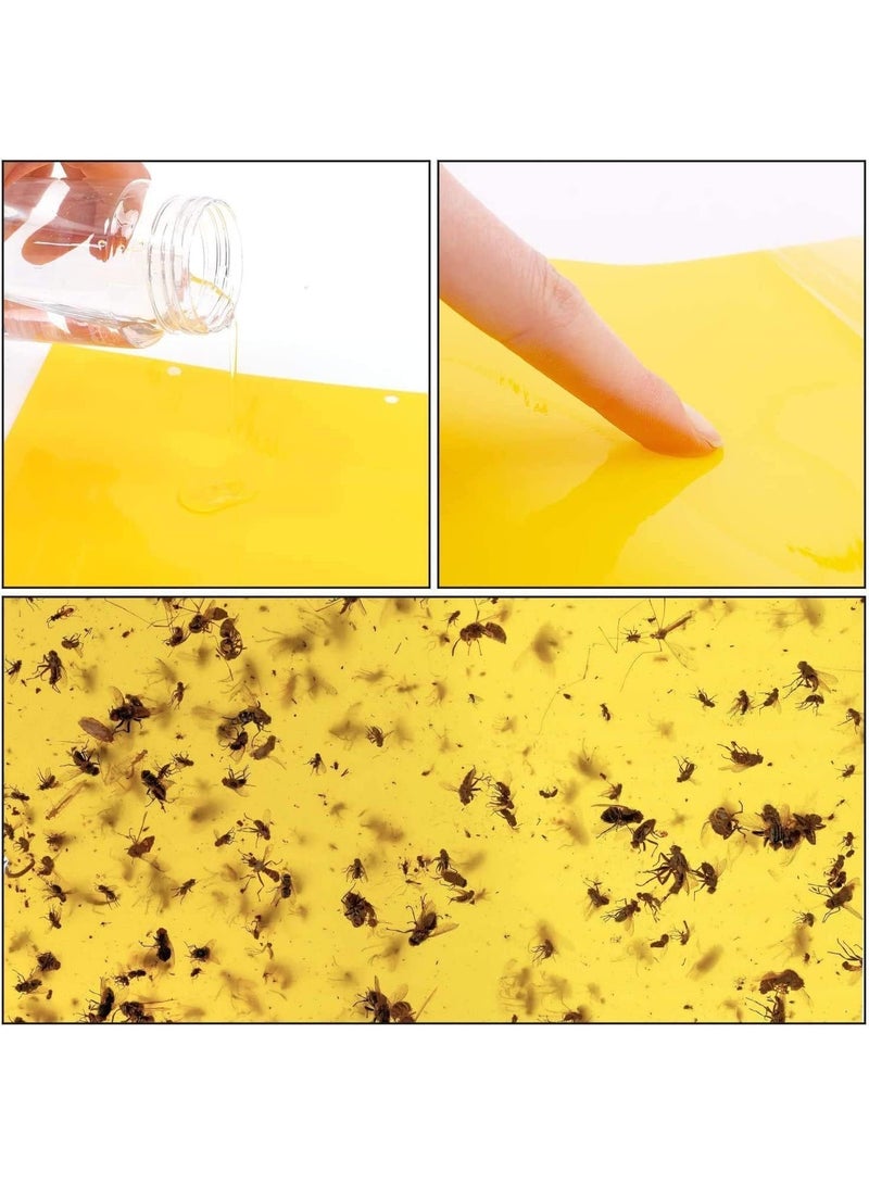 ChicAbode 20 Pcs Yellow Sticky Fly Traps, Fly Paper Stickers, Sticky Fly Catchers Dual Side, Uv Resistant and Waterproof, for Insect Against Fungus Gnats, Whiteflies, Aphids, Leafminers,Etc, 15X20Cm - Image 4