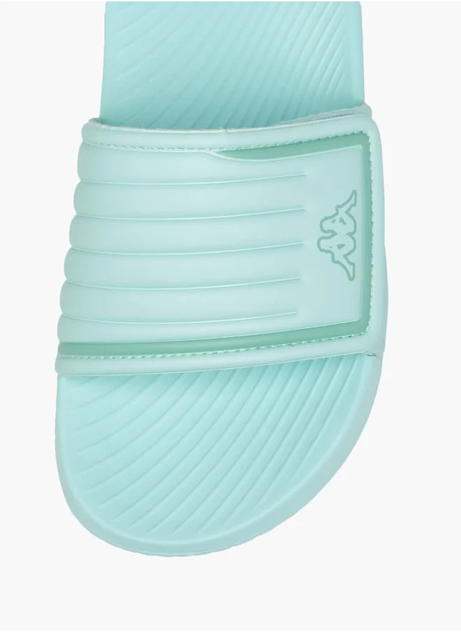 كابا Girl's Textured Slides with Hook and Loop Closure