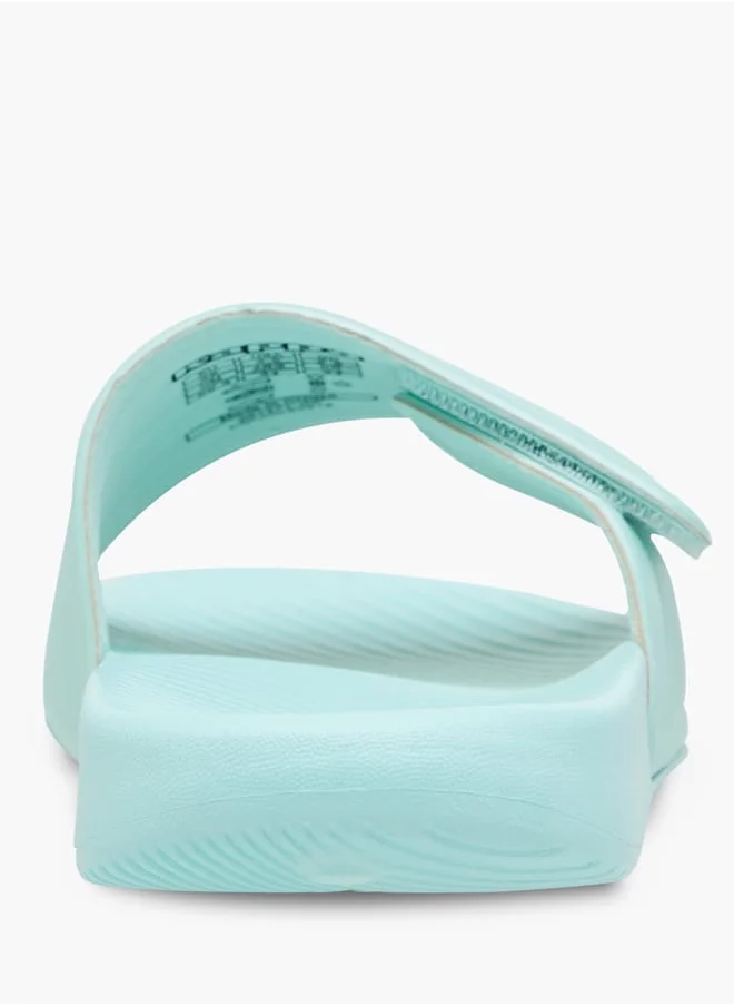 كابا Girl's Textured Slides with Hook and Loop Closure