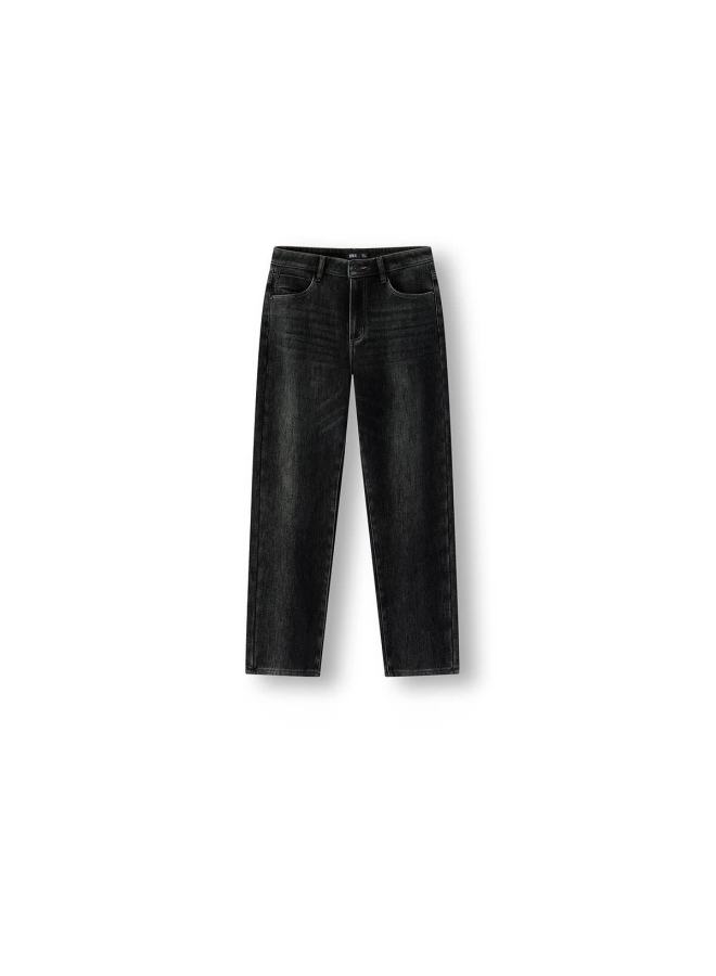 Semir Men's Winter Fleece-lined Straight-leg Jeans Retro Commuter 103725124114 - Image 3