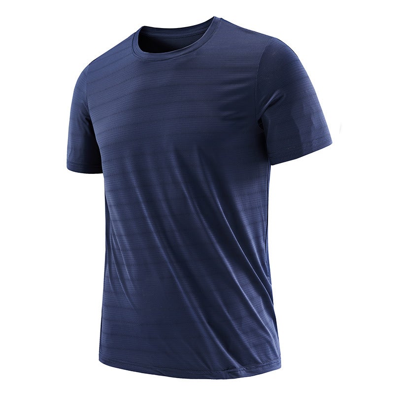 Summer Ice Silk Short Sleeve Quick Dry T-Shirt Men Outdoor Sports Fitness Running plus size Breathable Quick Drying Clothes Female Print - Image 3