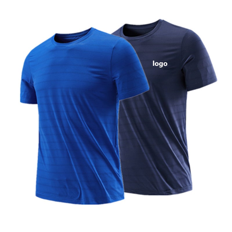 Summer Ice Silk Short Sleeve Quick Dry T-Shirt Men Outdoor Sports Fitness Running plus size Breathable Quick Drying Clothes Female Print - Image 2