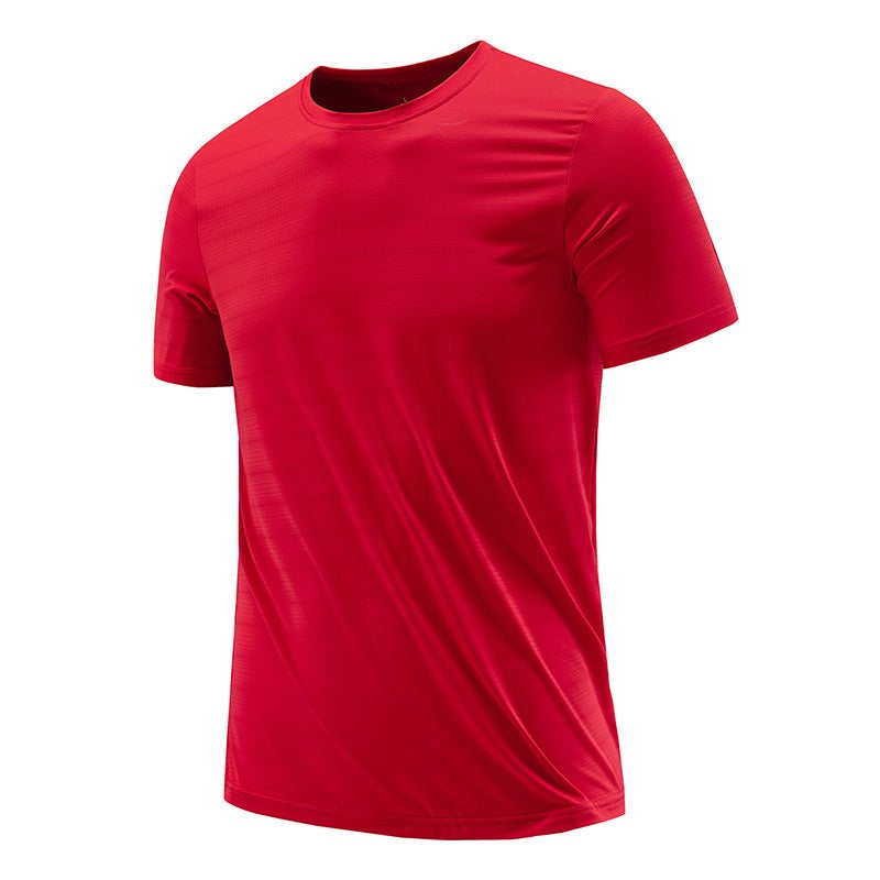 Summer Ice Silk Short Sleeve Quick Dry T-Shirt Men Outdoor Sports Fitness Running plus size Breathable Quick Drying Clothes Female Print - Image 5