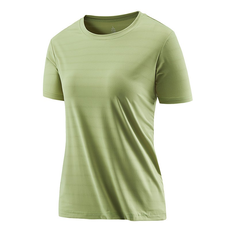 Summer Ice Silk Short Sleeve Quick Dry T-Shirt Men Outdoor Sports Fitness Running plus size Breathable Quick Drying Clothes Female Print - Image 1