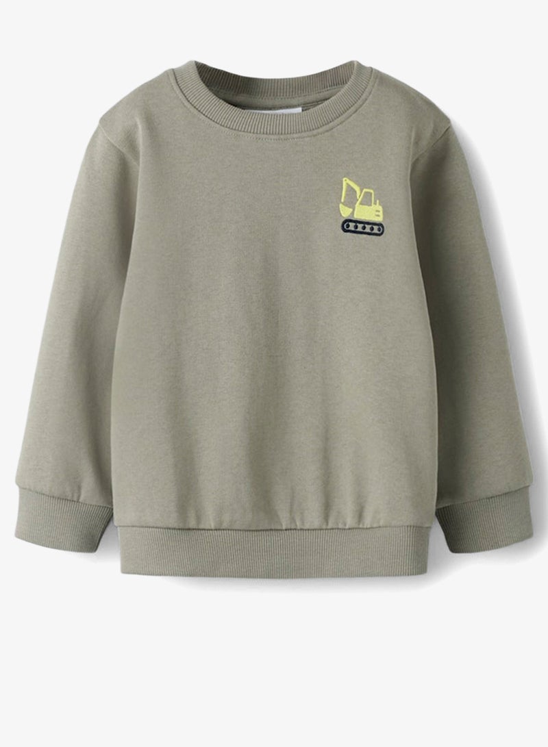 نيم ات سويت شيرت أطفال بياقة مستديرة بطبعة جرافيك - Image 4