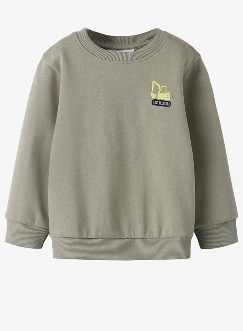 نيم ات سويت شيرت أطفال بياقة مستديرة بطبعة جرافيك - Image 1