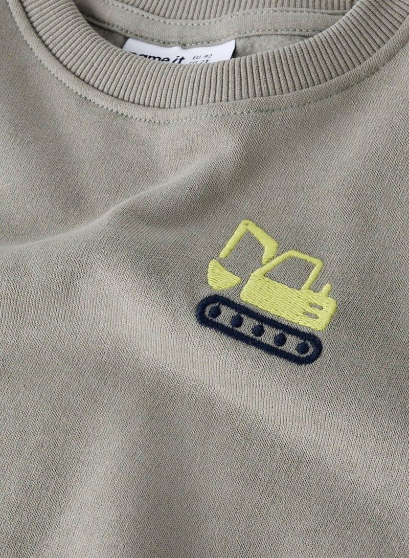 NAME IT Kids Graphic Crew Neck Sweatshirt - Image 4