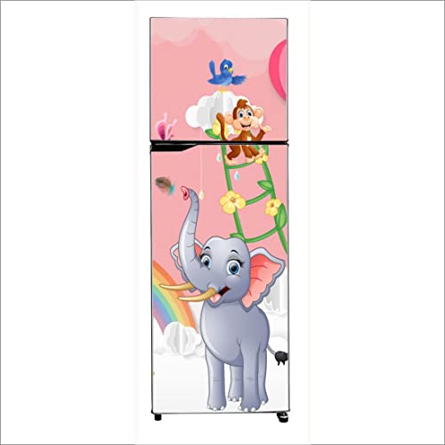 WallDaddy Fridge Stickers & Wall Stickers, Door Skin,Fridge Cover, Large Size (60x160) Cm Best for All Size Fridge, Walls, Doors and Furnitures.(Vinyl), Self-Adhesive - Image 4