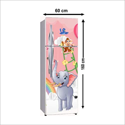 WallDaddy Fridge Stickers & Wall Stickers, Door Skin,Fridge Cover, Large Size (60x160) Cm Best for All Size Fridge, Walls, Doors and Furnitures.(Vinyl), Self-Adhesive - Image 2