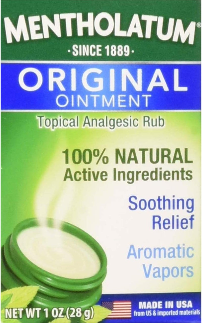 mentholatum Original Ointment Soothing Relief Aromatic Vapors oz No Color 1 Ounce Pack of 3 - Image 1