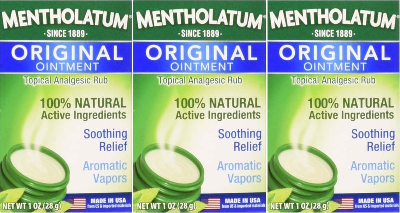 mentholatum Original Ointment Soothing Relief Aromatic Vapors oz No Color 1 Ounce Pack of 3 - Image 2