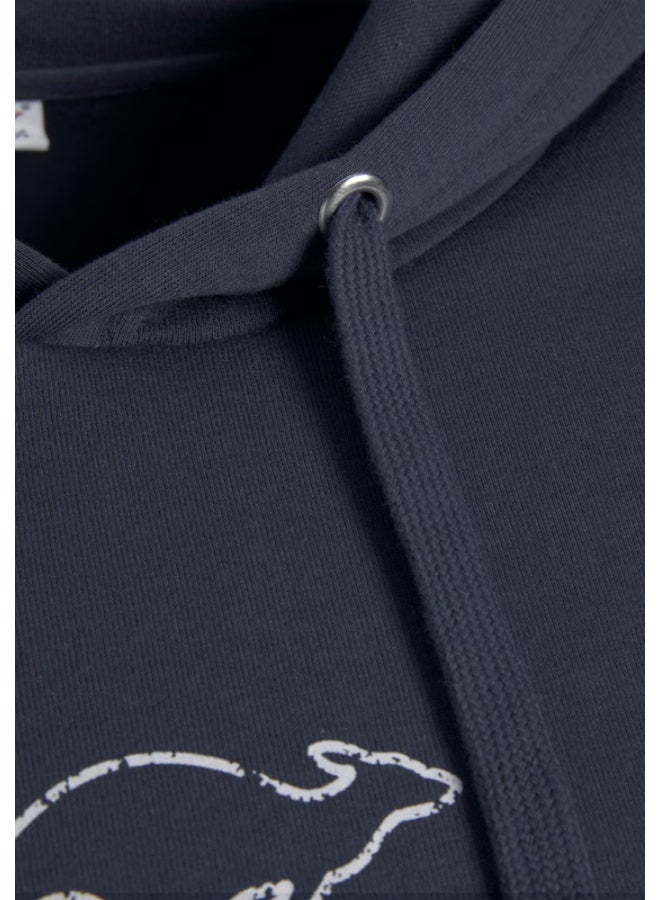 kangaROOS Women’s Navy Blue Hoodie – Regular Fit Casual Pullover with Kangaroo Pocket - Image 2