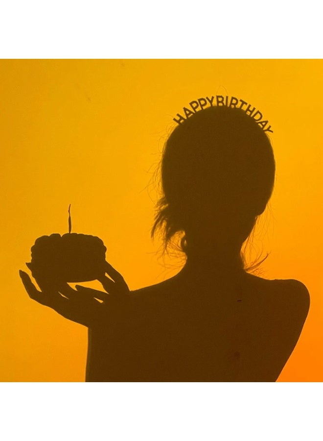 Birthday Headband for Women Girls Queen Crown Hair Band Tiara and Crowns Happy Birthday Party Accessories Supplies Favors(gold) - Image 4